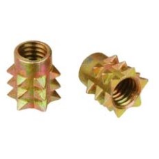 INS510-YE ตัวหนามฝังเนื้อไม้(ไม่มีปีก) / Insert Nuts อุปกรณ์ตัวต่อ Carcase Connectors