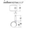 CF1.5V-37N ล้อเดือยยาว(37มม.) 1.5" (ธรรมดา, เบรค) ลูกล้อเฟอร์นิเจอร์ Furniture Castors 