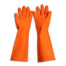 M411-4025 ถุงมือยางธรรมชาติ รุ่นSTRONGMAN สีส้ม 16นิ้ว ไซส์L MASTER GLOVE