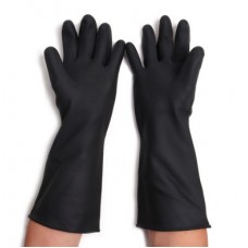 M411-4015 ถุงมือยางธรรมชาติ รุ่นSTRONGMAN สีดำ 16นิ้ว ไซส์L MASTER GLOVE