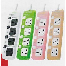 H304-PI ปลั๊กไฟ Power Strip สีชมพู ANITECH