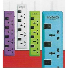 H307-MI ปลั๊กไฟ Power Strip สีฟ้า ANITECH