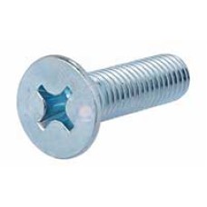 0151-30mm  สกรูหัวเตเปอร์แฉกชุบขาว JF FLAT HEAD ZP ขนาด 30mm. 