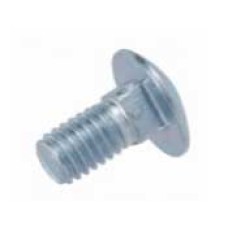 0200-6-1.0x15  สกรูหัวกลมคอเหลี่ยมชุบขาว ขนาด 6-1.0x15