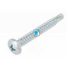 0390-1/2  สกรูปลายสว่าน SelF Drilling screw หัวกลม PSD ชุบรุ้ง ขนาด 1/2