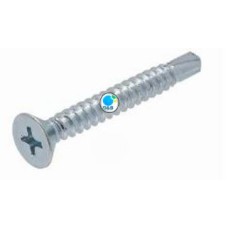 0391-5/8  สกรูปลายสว่าน Self Drilling Screw หัวเตเปอร์ FSDชุบรุ้ง ขนาด 5/8