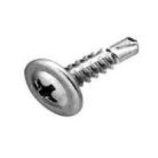 0460-1/2  สกรูปลายสว่านหัว Wafer ชุบขาว/ชุบรุ้ง ขนาด #8-18x1/2