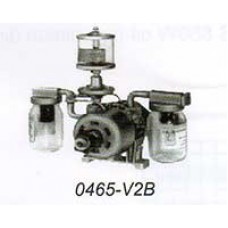 0465-V2B ปั๊มสุญญากาศ รุ่น Lubricates ใช้น้ำมัน Motor 0.19 Kw,1/4Hp GAST