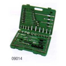 09014 บ๊อกซ์ชุดเมตริก 1/4"+3/8"+1/2" 6 เหลี่ยม 120 ชิ้น SATA 