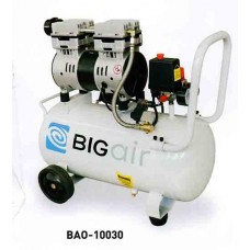BAO-10030 ปั๊มลมโรตารี่ชนิดลมสะอาดไม่ใช้น้ำมัน ขนาดถัง 30 ลิตร BIGAIR