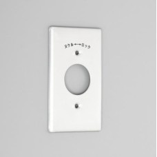 141A 1-Gang 1-Receptacle,Ø35.5×1,Mounting Screw Spacing 60.5 Wall Plate [Aluminum] AMERICAN DENKI
