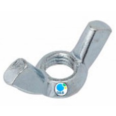 1930-10  หัวน็อตหางปลาเหล็กเหนียวชุบขาว ขนาด #10