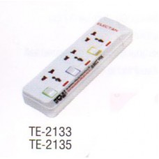 TE-2135 รางปลั๊กไฟป้องกันไฟกระชาก 3 ช่องเสียบ 3 สวิตซ์ 5 เมตร-ELECTON