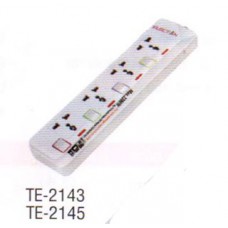 TE-2143 รางปลั๊กไฟป้องกันไฟกระชาก 4 ช่องเสียบ 4 สวิตซ์-ELECTON