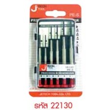 22131  ชุดไขควงจิ๋ว 6 ตัว/ชุด Model PE-M  JTECH TOOL