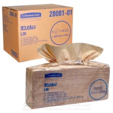 28081-01 WYPALL* L30 Kimberly-Clark คิมเบอร์ลี่ย์-คล๊าค กระดาษเช็ดอุตสาหกรรม สีน้ำตาล ขนาด 42.00x43.40 cm.