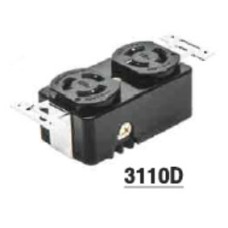 3110D  เต้ารับ Receptacle 15A  AMERICAN DENKI