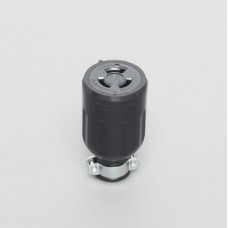 3124R  2-Pole 3-Wire Grounding 15A 250V Connector Body (Rubber Housing) AMERICAN DENKI