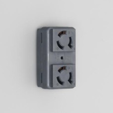 3127HD-BK  2-Pole 3-Wire Grounding 15A 125V Panel Mount Duplex Outle AMERICAN DENKI