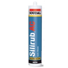 S303289 ซิลิโคน ชนิดมีกรด (สีขาวเงา) ขนาด 280ML Soudal ซูดาล