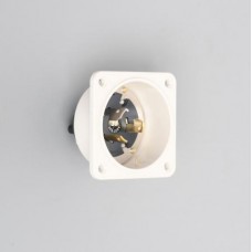 3325N 3-Pole 3-Wire 30A 250V Flanged Inlet (Nylon Housing) AMERICAN DENKI