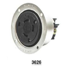 3626  เต้ารับ 3-Pole 3-Wire 60A 250V Flanged Receptacle AMERICAN DENKI