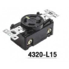4320-L15  เต้ารับ 3-Pole 4-Wire Grounding 30A 250V Receptacle AMERICAN DENKI