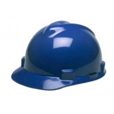 475359-B  หมวกนิรภัยแบบปีกหน้าปรับหมุน สีน้ำเงิน MSA V-Gard Cap MADE IN USA  MSA