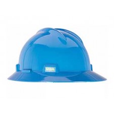 475368-B  หมวกนิรภัยแบบปีกรอบปรับหมุน สีน้ำเงิน V-Gard Hat  MSA