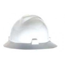 475369-W  หมวกนิรภัยแบบปีกรอบปรับหมุน สีขาว V-Gard Hat  MSA