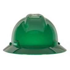 475370-G  หมวกนิรภัยแบบปีกรอบปรับหมุน สีเขียว V-Gard Hat  MSA