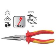 50812082088  คีมปากแหลมหุ้มฉนวนกันไฟ 1000 โวลท์ 200mm  HEYTEC TOOLS