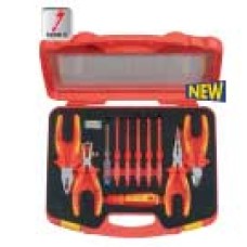 50849001100  เครื่องมือชุดหุ้มฉนวนกันไฟ 1000 โวลท์ (11 ชิ้น) พร้อมกล่องพลาสติก  HEYTEC TOOLS