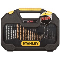 STA7184-XJ-ชุดดอกสว่าน 70 ชิ้น ผสมไทเทเนียม-Stanley