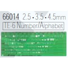 66014 แผ่นแม่แบบ (ตัวเลข/ตัวอักษร) 60x160x0.5mm ชินวา SHINWA