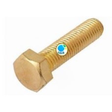 8001-1/2  สกรูหัวเหลี่ยมทองเหลือง (หุล) ขนาด 1/2