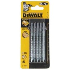 DT2211-QZ-ใบเลื่อยจิ๊กซอว์ตัดไม้ T11C 100mm. (5 ใบ/แผง)-DeWALT