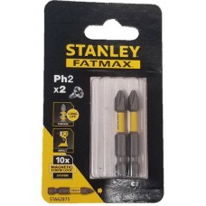 STA62875-XJ-ดอกไขควง PH2 ขนาด 50 มม. (2 อัน/แผง)-Stanley