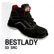 รองเท้านิรภัยหุ้มข้อ สีดำ Bestlady รุ่น S3 SRC SAFETY JOGGER