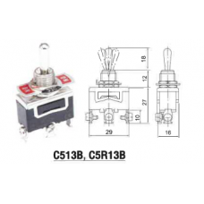 C5R13B  ท็อกเกิ้ลสวิทช์ 15A/250V  DAKO