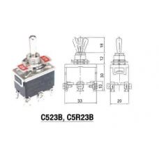 C523B  ท็อกเกิ้ลสวิทช์ 15A/250V  DAKO