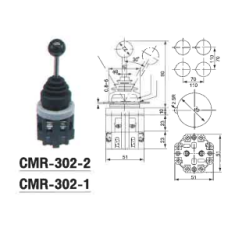 CMR-302-2  โมโนเลเวอร์สวิทช์ 6A/220V  DAKO