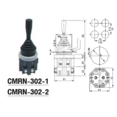 CMRN-302-2  โมโนเลเวอร์สวิทช์ 6A/220V  DAKO