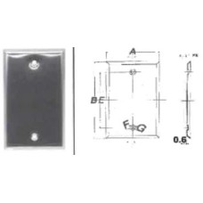 CP-20000  ฝาครอบเต้ารับสแตนเลส(สำหรับปล๊กญี่ปุ่น) ฝาปิดทึบ DAKO