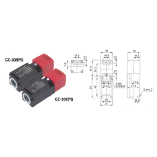CZ-93BPG  เซฟตี้สวิทช์ ชนิดแยกสลักกุญแจ 10A/250V  DAKO