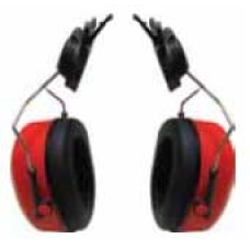 EARS0048  ที่ครอบหูลดเสียง (ใช้ร่วมกับหมวกนิรภัย) สีดำ-แดง  PANGOLIN