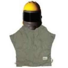 HMXI  หมวกแข็งพมร้อมกระบังหน้าและผ้าคลุมหน้า-หลัง สำหรับงานผ่นทราย