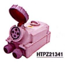 HTPZ21341  เต้ารับพร้อมสวิทช์อินเตอร์ล็อกกันน้ำ Current 63A DAKO