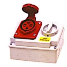 HTPZ324  เต้ารับพร้อมสวิทช์อินเตอร์ล็อก Current 32A DAKO