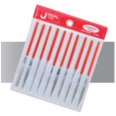 JE111010  ตะไบเพชร 10 ตัว/ชุด D5x180 ขนาด 195x225mm.  JTECH TOOL